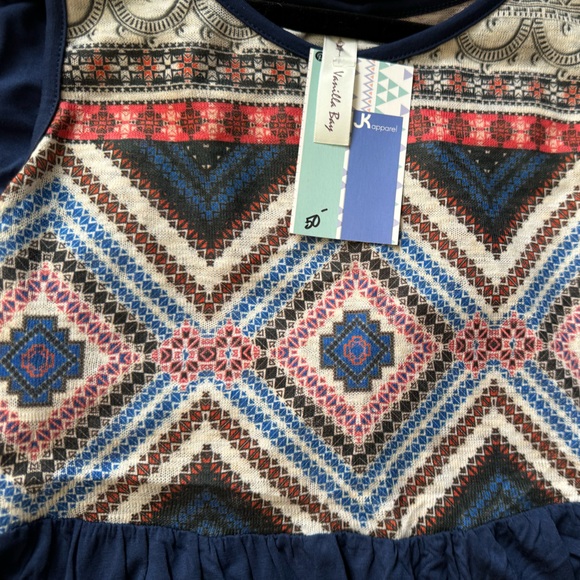 Pick 2 for $15 New with tags. Boho summer navy blue dress. Ladies small. - Picture 5 of 5